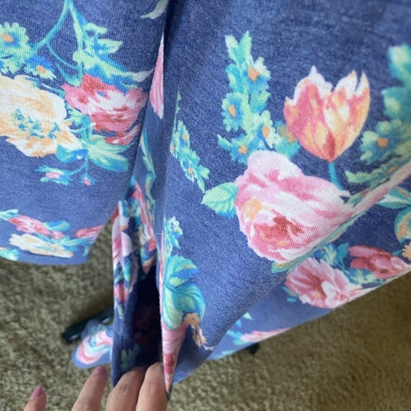 Soft Floral Long Sleeve Dress - Picture 2 of 4